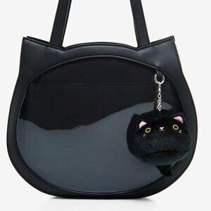 Black Cat Figural Tote Bag